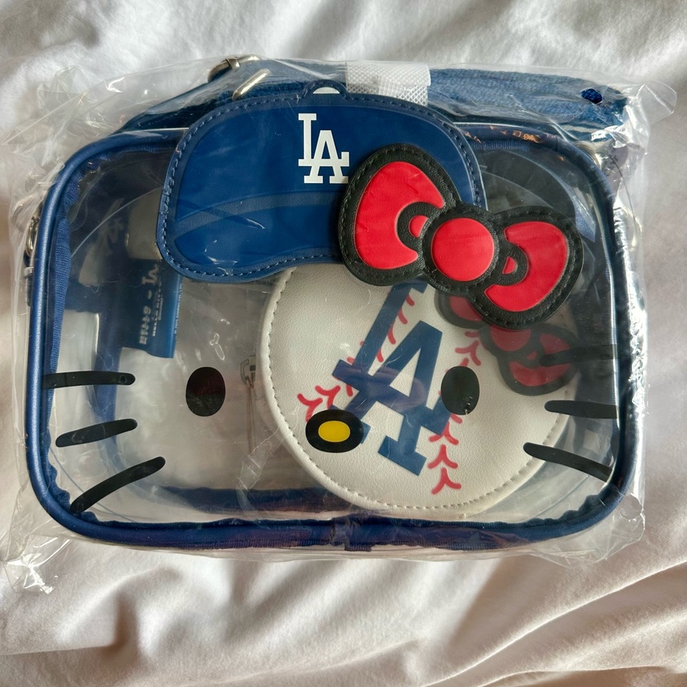 Hello Kitty Clear LA Dodgers Crossbody Bag